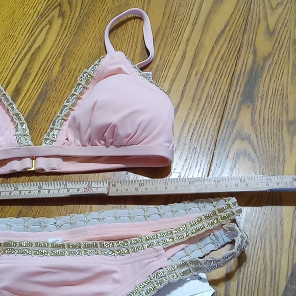 BIKINI LAB Womens Bikini Set 2 Piece New Summer Cruisewear  NEW Medium PEACH - Picture 4 of 6